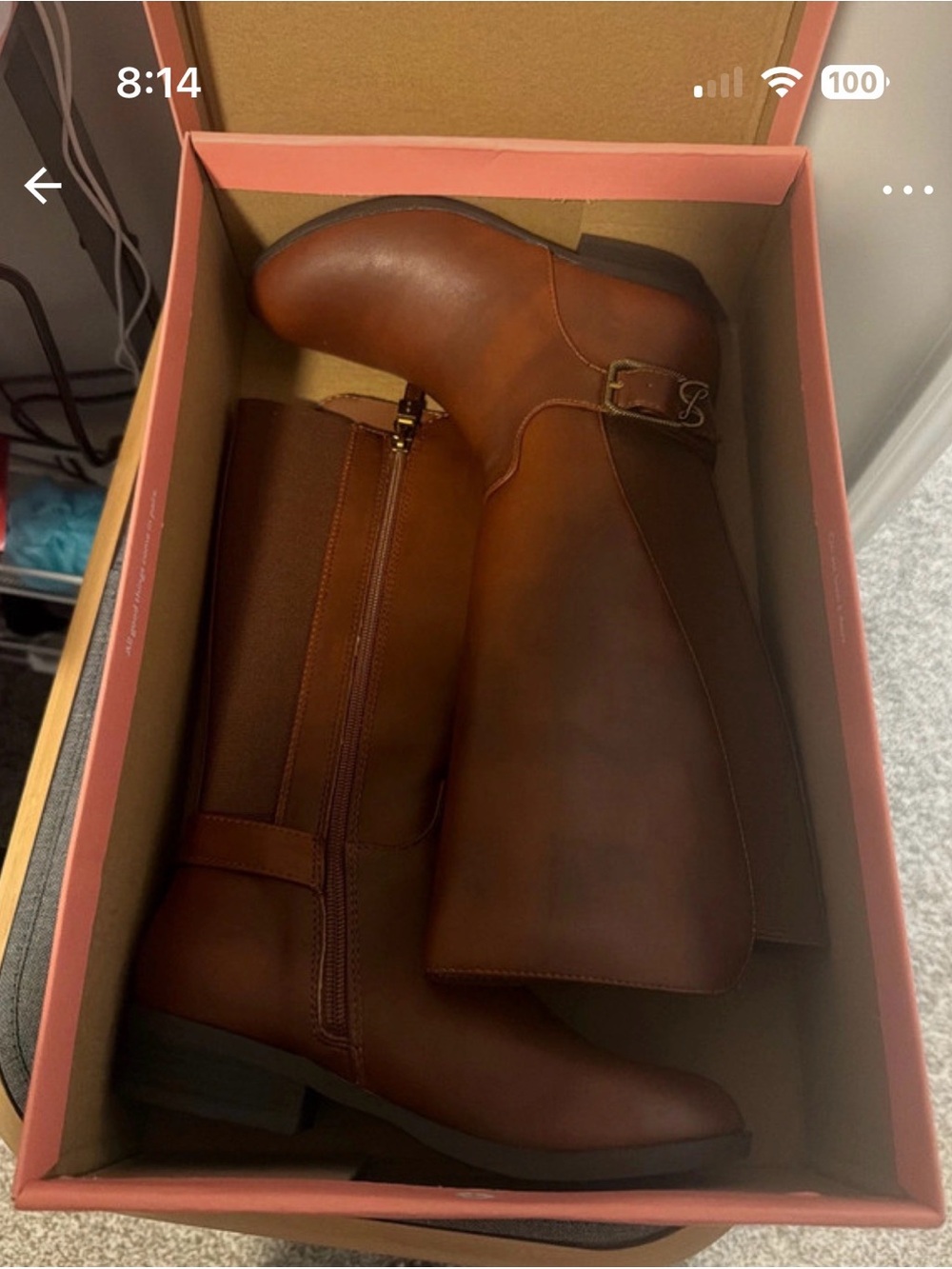 Sam & Libby Brown Girls' Tall Riding Boots